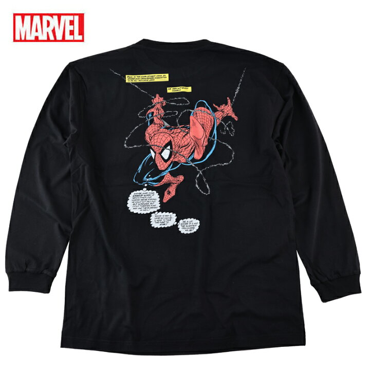 楽天市場】スパイダーマン ロンT マーベル Tシャツ MARVEL メンズ 長袖 
