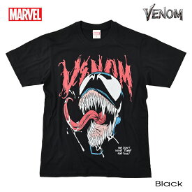 【クロネコゆうパケット便で送料無料!!】スパイダーマン マーベル Tシャツ tシャツ メンズ MARVEL レディース 半袖 ヴェノム アメコミ アベンジャーズ Avengers ヒーロー VENOM ベノム グッズ キャラクター ストリート ダンス ブラック ペアルック 誕生日プレゼント ギフト