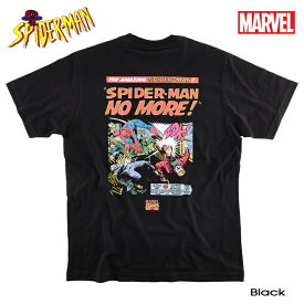 正規品【クロネコゆうパケット便で送料無料!!】SPIDERMAN マーベル Tシャツ スパイダーマン メンズ MARVEL レディース 半袖 プリント アベンジャーズ アメコミ tシャツ アイアンマン VENOM ハルク ソー コミック キャラクターグッズ ダンス 黒 ブラック プレゼント ギフト