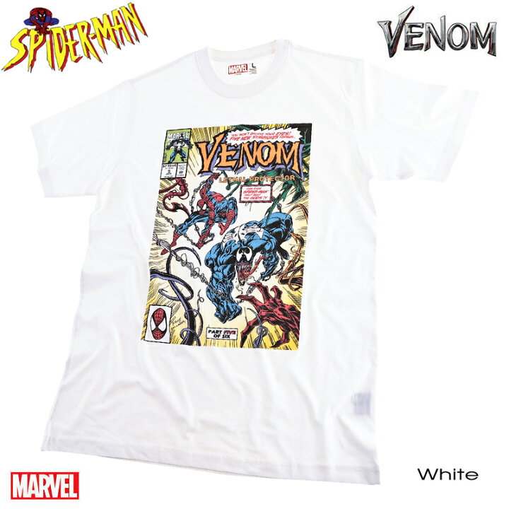 楽天市場】MARVEL マーベル Tシャツ メンズ スパイダーマン VENOM 半袖 