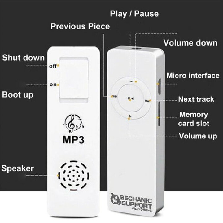 楽天市場】【ホワイト】 新品 長方形 スピーカー 内蔵 MP3 音楽 