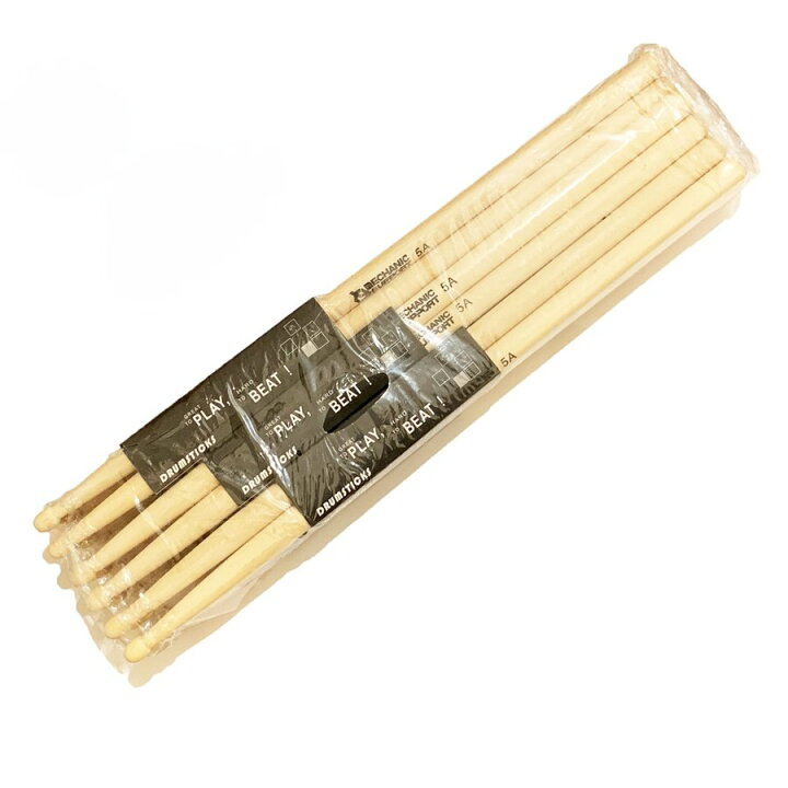 楽天市場】MECHANIC SUPPORT 5A ドラムスティック 標準サイズ 太さの重  