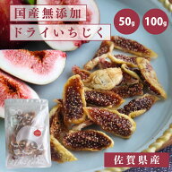 いちじく 国産 ドライフルーツ 50g／100g・2026年産 佐賀県産 農薬不使用 有機たい肥 砂糖・保存料・着色…
