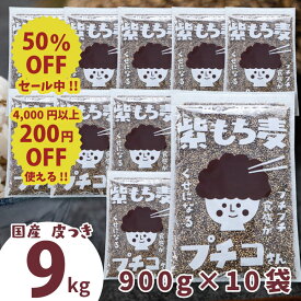 ＼半額／ 国産 皮つき 紫 もち麦 プチコさん 9kg （900gx10袋）【からだにいいこと大賞準大賞】 送料無料 ダイシモチ アントシアニン 腸内環境 食物繊維 【RSL】 【s50off-02】