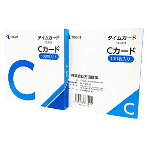 TOKAIZ C�J�[�h TC-001 100������×2���Z�b�g �^�C���J�[�h �^�C�����R�[�_�[ TR-001 TR-001S �V���[�Y��p