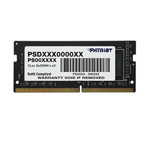 Patriot Memory DDR4 2400MHz PC4-19200 16GB SODIMM �m�[�g�p�\�R���p������ PSD416G240