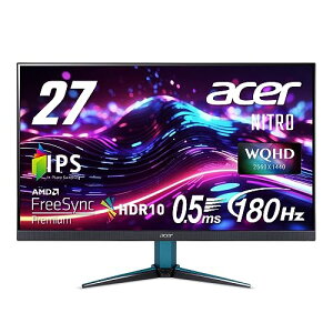 ���{�G�C�T�[ Acer Nitro �Q�[�~���O���j�^�[ 27�C���` IPS ����� WQHD 180Hz 0.5ms HDMI 2.0 Disp