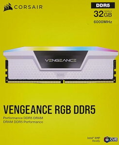 CORSAIR DDR5-6000MHz �f�X�N�g�b�vPC�p������ VENGEANCE RGB DDR5�V���[�Y (PC5-48000) Int