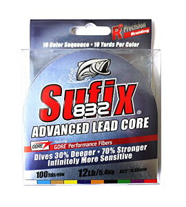 Sufix Rapala(���p��) PE���C�� �T�t�B�b�N�X 832 �A�h�o���X�h ���b�h�R�A 100Yrd 12lb 8�{�҂� 10���[�h����