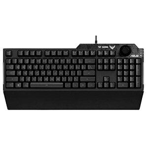ASUS �Q�[�~���O�L�[�{�[�h RA04 TUF GAMING K1/JP ��p�{�����[���m�u �h�� RGB�Ɩ� ���X�g���X�g