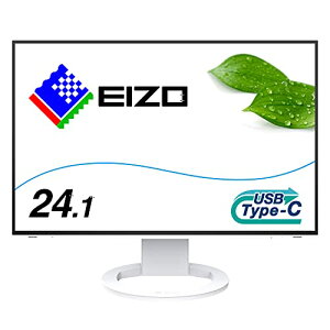 EIZO FlexScan EV2485-WT (24.1�^/1920×1200/�t���[�����X���j�^�[/�A���`�O���AIPS/���ڌy��/�z���C�g