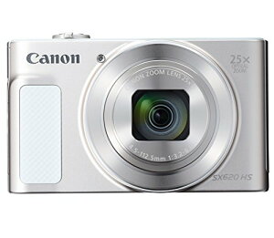 Canon �R���p�N�g�f�W�^���J���� PowerShot SX620 HS �z���C�g ���w25�{�Y�[��/Wi-Fi�Ή� PSSX620HSWH