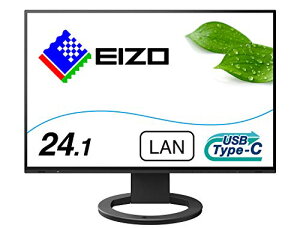 EIZO FlexScan EV2495-BK �i24.1�^/1920×1200/�t���[�����X���j�^�[/�A���`�O���AIPS/���ڌy��/�u���b�N