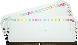 CORSAIR iCUE DDR5-5200MHz �f�X�N�g�b�vPC�p ������ DOMINATOR PLATINUM RGB �V���[�Y �z���C�g