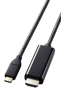 �G���R�� USB-C HDMI �ϊ� �P�[�u�� 3m 4K2K(3840×2160/60Hz) �~���[�����O�Ή� �u���b�N MPA-CHDMI3
