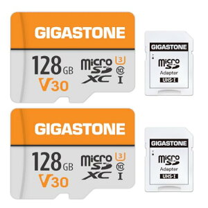 GIGASTONE �}�C�N��SD�J�[�h 128GB 2�Z�b�g SD�A�_�v�^�t�� U3 C10 95MB/S SDXC 4K Ultra HD