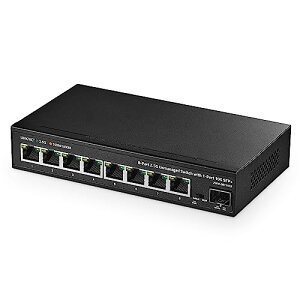 Binardat 8�|�[�g2.5G�X�C�b�`�A10G SFP+�|�[�g�A8 x 2.5�M�K�r�b�gRJ-45�x�[�XT�|�[�g�A�A���}�l�[�W�h�E�}���`�M�K