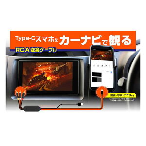 KD-227 Type-C��p RCA�ϊ��P�[�u�� ���j�^�[�p USB-A�I�X1m/Type-C�I�X1.8m