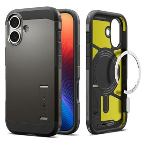 Spigen �y�n��18�N�̋Z�p�́z iPhone 17 �P�[�X MagSafe�Ή� �J�����R���g���[���{�^���Ή� �X�^���h�t�� �}�b�g �ϏՌ�