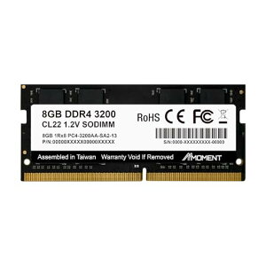 MMOMENT DDR4 8GB 3200Mhz SODIMM �m�[�gPC�p������ (CL22/1.2V/260�s��)