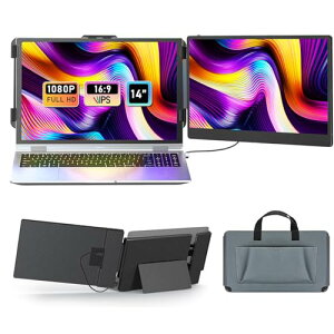 LGGST �|�[�^�u�����j�^�[ �f���A�����j�^�[ 14�C���` FHD 1080P IPS�p�l������ 300nit���P�x&1000:1���R���g���X