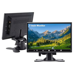 7�C���` ���j�^�[ HDMI �t�����^�f�B�X�v���C(1024×600) HD�����X�s�[�J�[�t�� HDMI VGA AV �^�b�`�{�^���V�K�[�A�_�v
