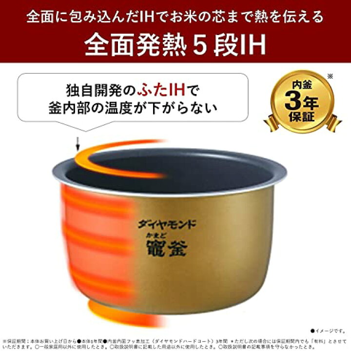 楽天市場】パナソニック 炊飯器 1升 可変圧力おどり炊き 全面発熱5段IH 