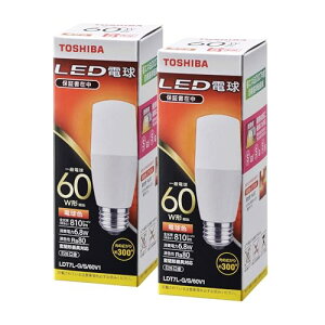 ����(TOSHIBA) LED�d�� 60W���� �L�z�� �d���F E26���� 2P �����Ή� LDT7L-G/S/60V1E2P