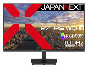 JAPANNEXT 27�C���` IPS�p�l������ WQHD(2560x1440)�𑜓x �t�����j�^�[ JN-IPS273WQHD HDMI DP