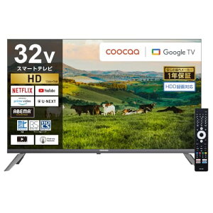 coocaa�i�N�[�J�j �h�E�V�V�� �X�}�[�g�e���r �n�C�r�W���� Google TV HDR10�Ή� Dolby Audio You Tube