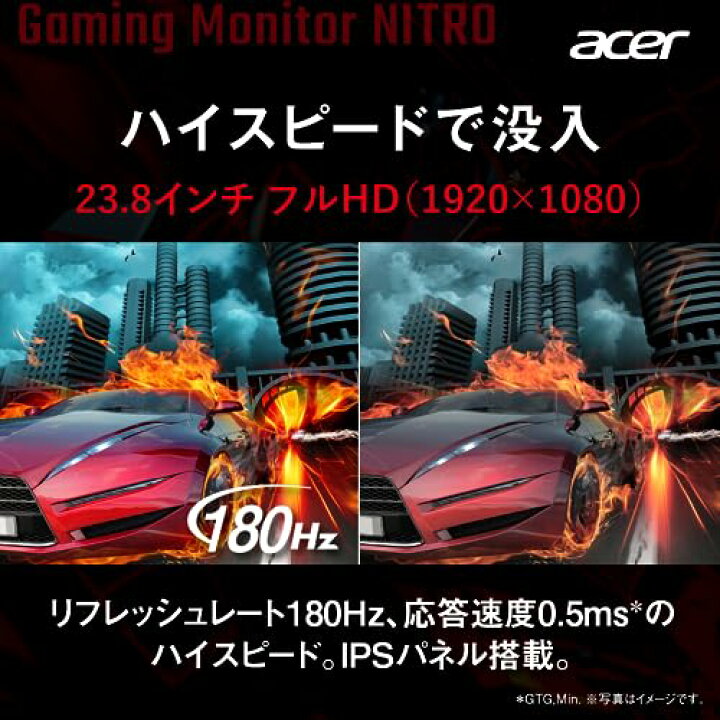 楽天市場】日本エイサー Acer Nitro ゲーミングモニター 23.8インチ 