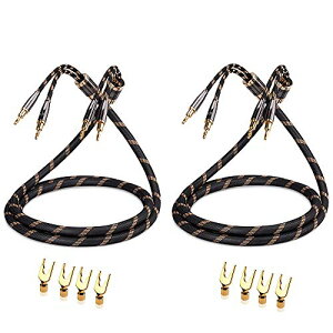 SKW Hi-Fi �X�s�[�J�[�P�[�u��2.5M�A�����\�ȃo�i�i�v���O�P�[�u���A�����b�L�v���O�A�i�C�����u���[�h�AHi-Fi�i���P�[�u��/2�{
