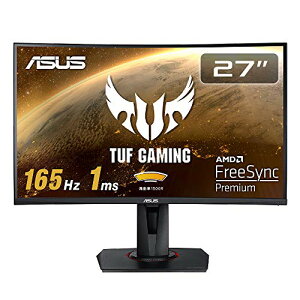 ASUS TUF Gaming �Q�[�~���O���j�^�[ VG27VQ 27�C���`�p�� �t��HD 165Hz 1ms HDMI DP DVI Free
