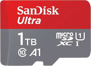 SanDisk (�T���f�B�X�N) 1TB Ultra microSDXC UHS-I �������[�J�[�h �A�_�v�^�[�t�� - �ő�150MB/�b C