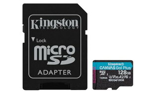 Kingston 128GB microSDXC Canvas Go Plus Gen4 200MB/�b A2 U3 V30 �A�_�v�^�t�� SD