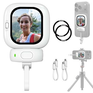 FOUNIST Vlogmate mini Phone�p�O�J�������B�胂�j�^�[ [�[�d�s�v]���B��X�N���[�� �����^ iPhone �X�}�z �w��