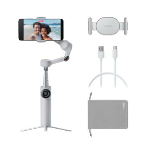Intsa360 Flow 2 �X�}�z �W���o�� �O���[ �b �܂肽���ݎ�AI�X�}�z�W���o�� �����l�g���b�L���O �O�r/���B��_���� NFC ��