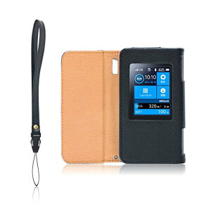 LOE(���G) Aterm MR05LN �P�[�X (MR04LN �Ή�) ���o�C�����[�^�[ �ی�t�B���� �t (�u���b�N)