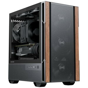 Okinos Cypress 3 Wood Micro-ATX�Ή��~�h���^���[�P�[�X �u���b�N