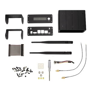 Jetson Orin Nano NX�L�b�g�p�A���~�j�E�������~�j�R���s���[�^�P�[�X�A�J�����z���_�[�t��180°��]�\�Ȋ���~�߃��^���P�[�X�A