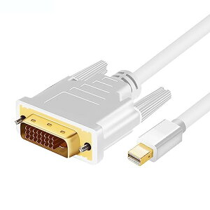 Mini DisplayPort - DVI �ϊ��P�[�u��/1.8m/mDP 1.2 - DVI-D�r�f�I�ϊ�/1080p/�~�j�f�B�X�v���C�|�[