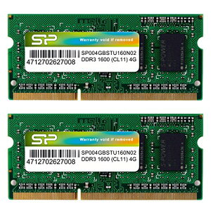 SP Silicon Power�V���R���p���[ �m�[�gPC�p������ DDR3 1600 PC3-12800 4GB×2�� 204Pin Mac