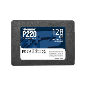 Patriot P220 128GB Internal SSD - SATA 3 2.5 - Solid State Drive - P220S
