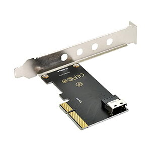chenyang PCIe 4.0 X4 to Slimline SAS SFF-8654 �A�_�v�^�[ 120mm�u���P�b�g�t�� U.2 SFF
