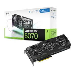 PNY GeFORCE RTX 5070 12GB Overclocked TripleFan �O���t�B�b�N�X�{�[�h VCG507012TFXP
