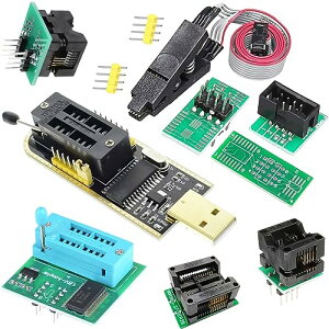 DAOKAI USB�v���O���} CH341A SOP8 SOIC8 �e�X�g�N���b�v 1.8V �A�_�v�^�{�[�h SOP8 150mil 200mi