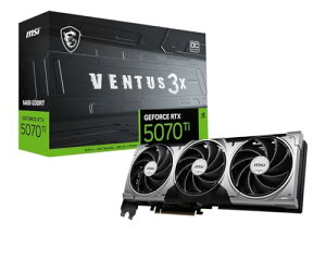 MSI GeForce RTX 5070 Ti 16G VENTUS 3X OC �O���t�B�b�N�X�J�[�h VD9043