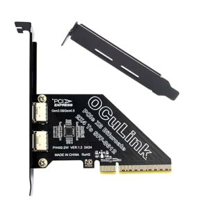 PCI-Express 4.0 PCIE 8x ���O���\�A�f���A�� Oculink SFF-8612 SFF-8611 VROC Raid0