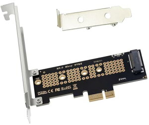 M.2 NVMe SSD ���ݗp PCIe x1 �ϊ��A�_�v�^�[�J�[�h �g���J�[�h �u���b�N