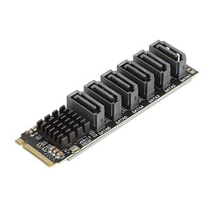 SATA ���� M.2���� 6�|�[�g SATA3.0 ASM1166 �g���J�[�h M�L�[ PCIe M.2�Ή� Windows 10/11 Wi